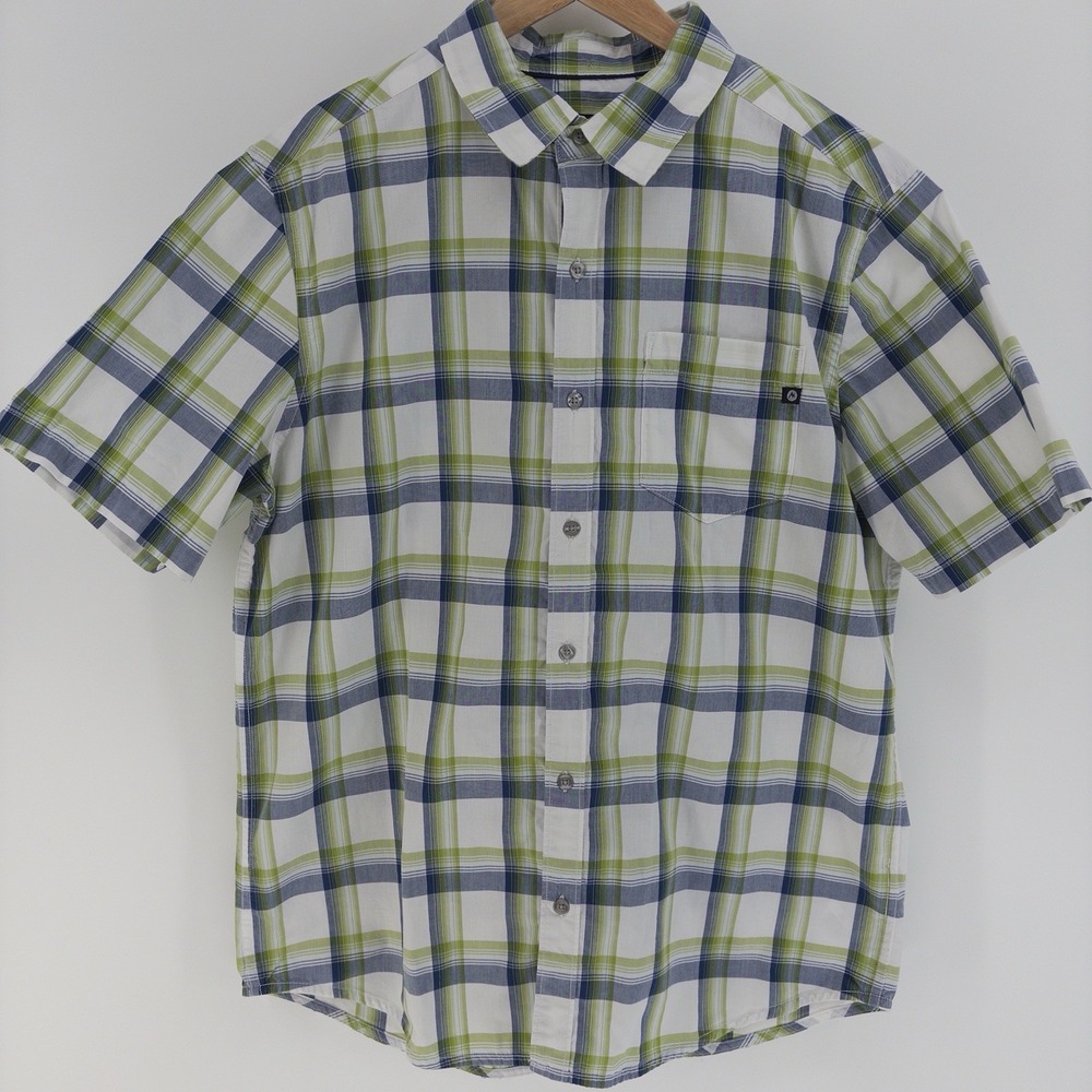 Marmot Plaid Button Up Short Sleeve Casual Shirt Outdoor L/G